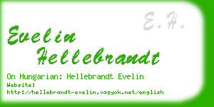 evelin hellebrandt business card